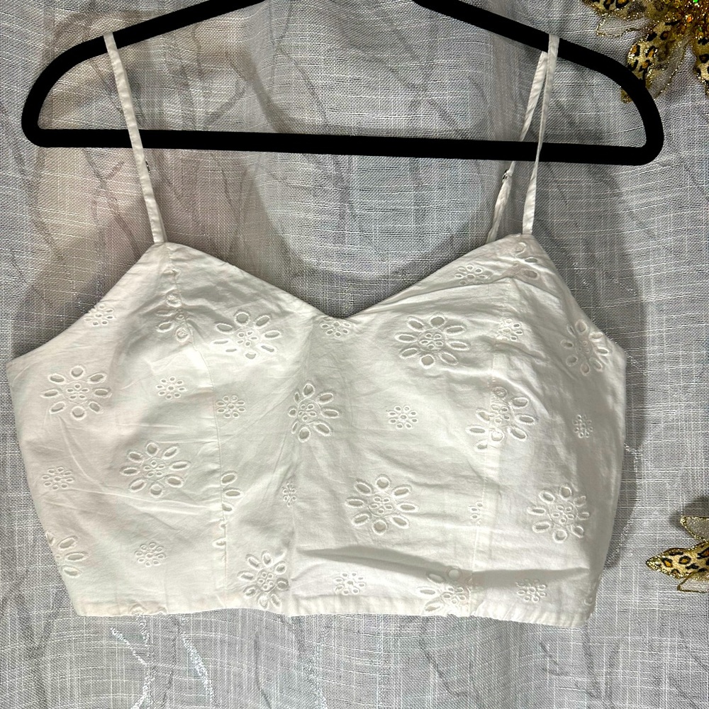 Universal Thread White Eyelet Camisole NWOT Size L